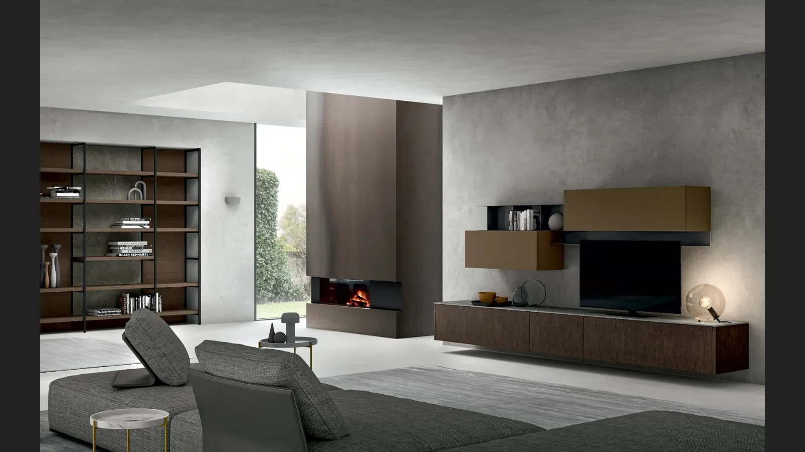 Parete Attrezzata Living Asia 02 di Arredo3