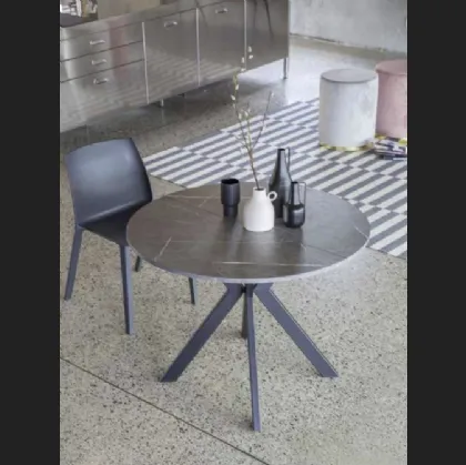 Tavolo rotondo allungabile Micro Round di La Seggiola