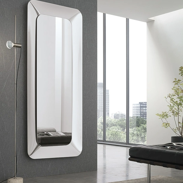 Specchiera con cornice in vetro curvato Anubi di Target Point