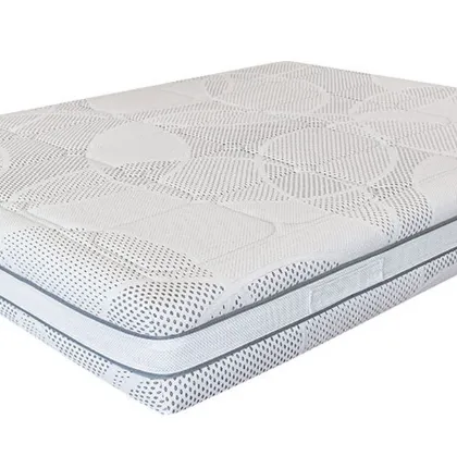 Materasso matrimoniale Comfort in tessuto Silver con molle insacchettate di Rosini Night