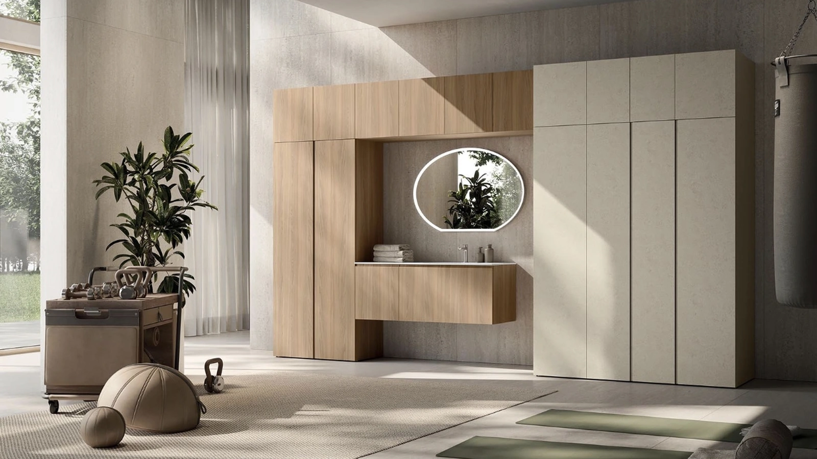 Mobile da Bagno AB+ LG008 di Compab