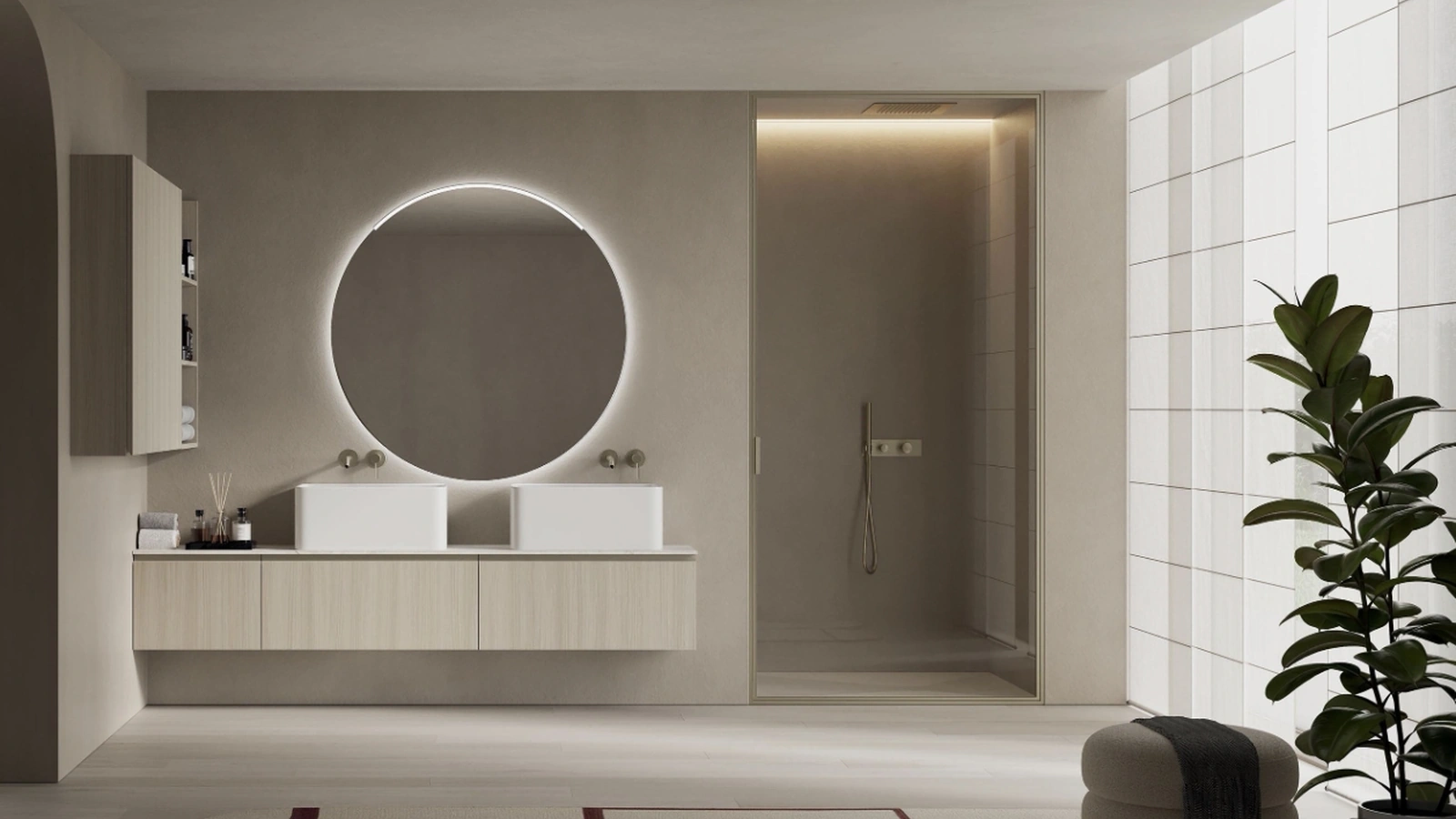 Mobile da Bagno sospeso INK NK005 di Compab
