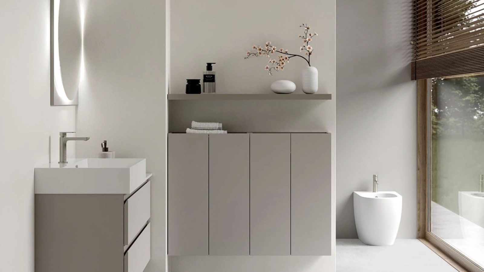 Mobile da Bagno sospeso INK NK013 di Compab