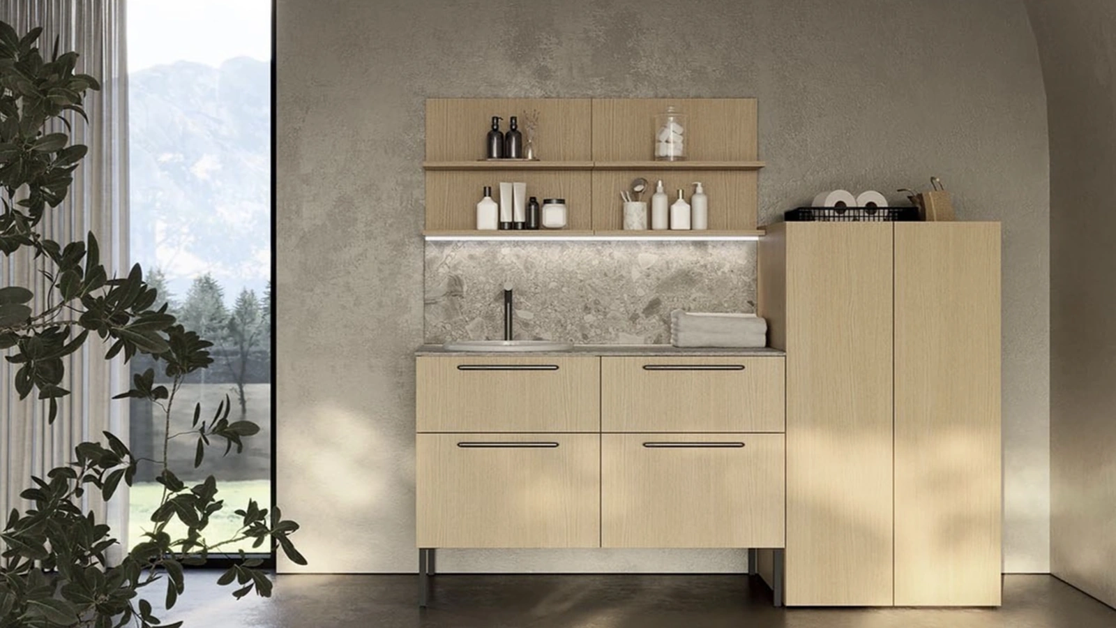Mobile da Bagno LAB+ LD001 di Compab