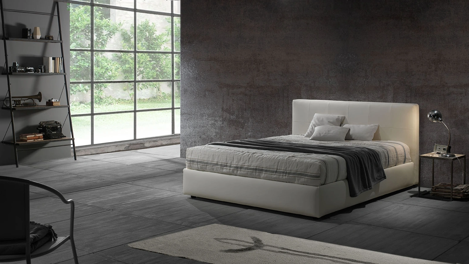 Letto con testiera Bryan di Excò