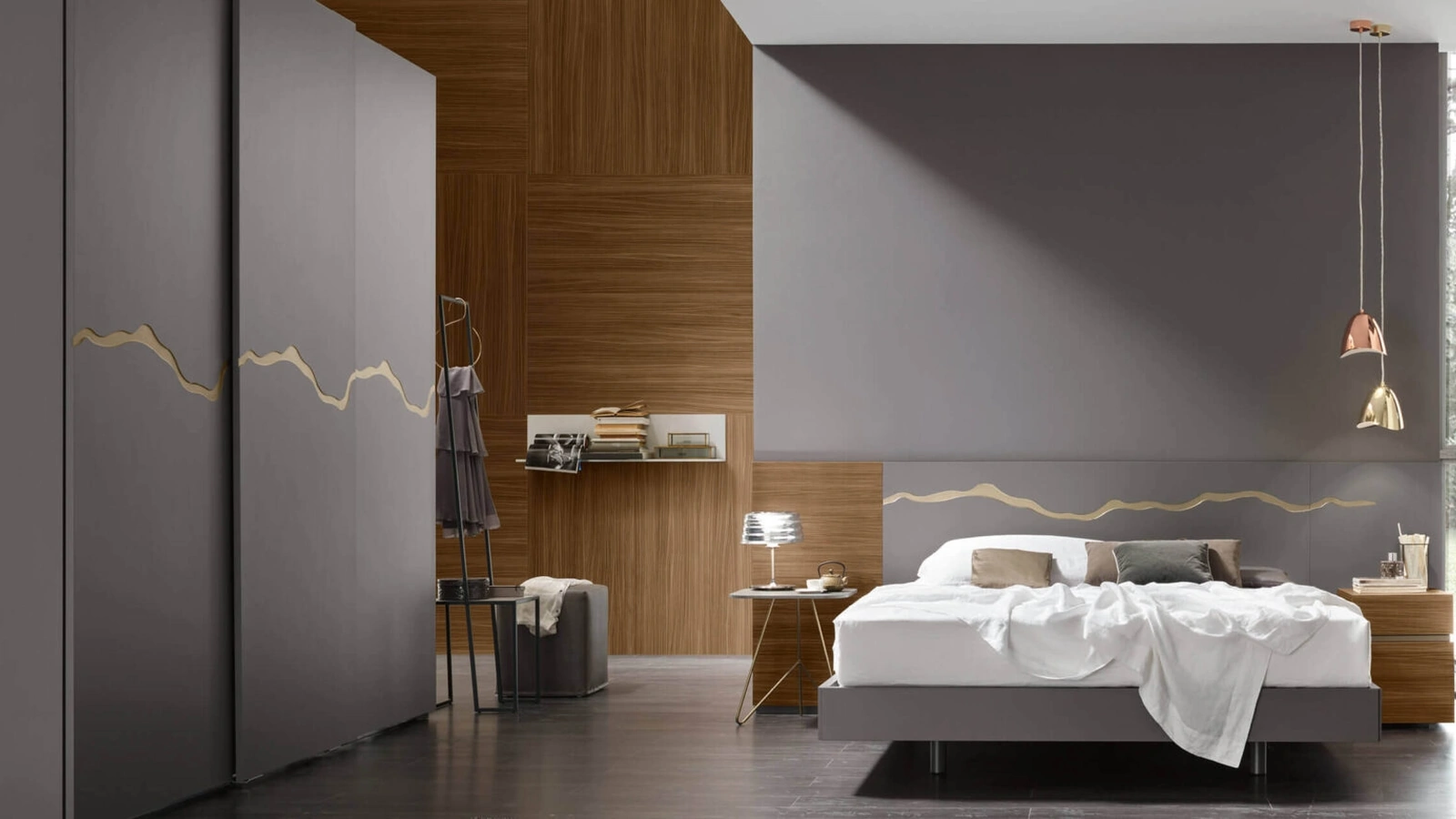 Letto Flash con testiera di Maronese