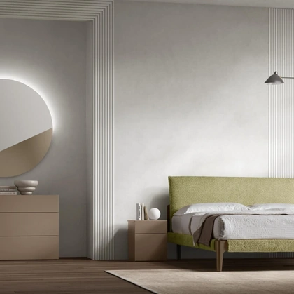 Letto imbottito Lena di Maronese