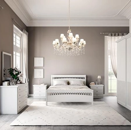 Letto con testiera Medea di Villanova