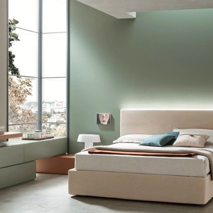 Letto Sky Imbottito con contenitore di Maronese
