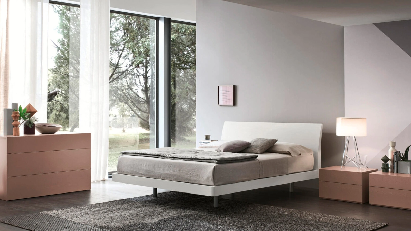 Letto con testiera Viky di Maronese