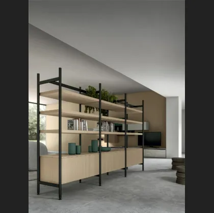 Libreria divisoria Living Glass di Arredo3