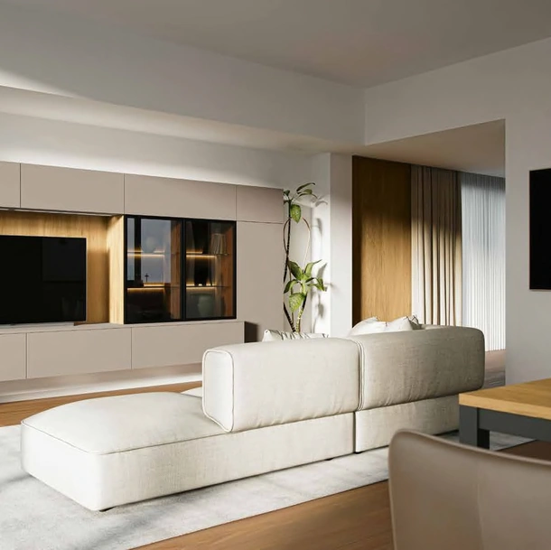 Parete Attrezzata Living MK01 di Gentili Cucine