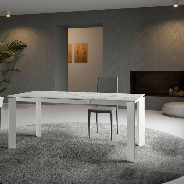 Tavolo Frame con top in ceramica di Stones