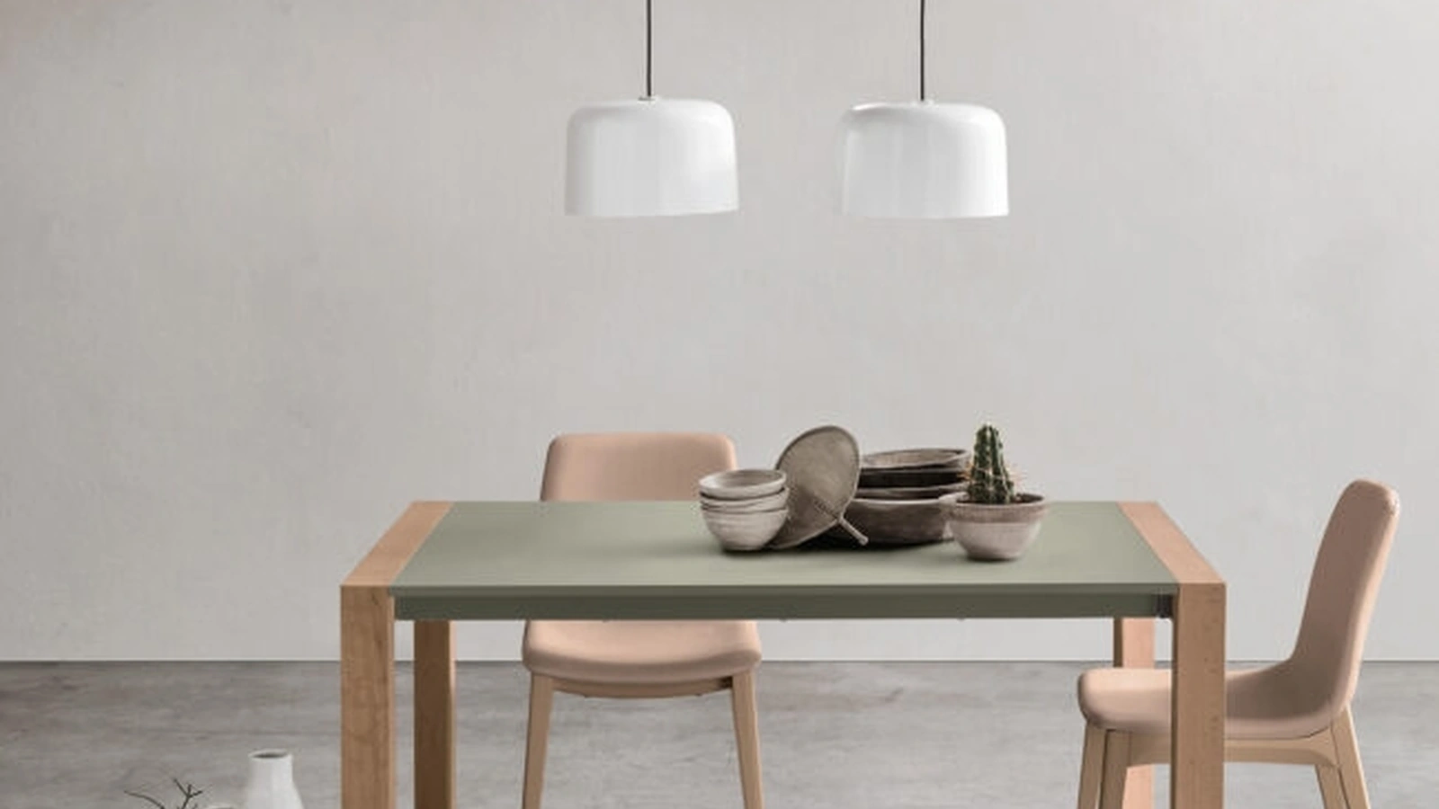 Tavolo allungabile Mikado in laccato e legno di Maronese