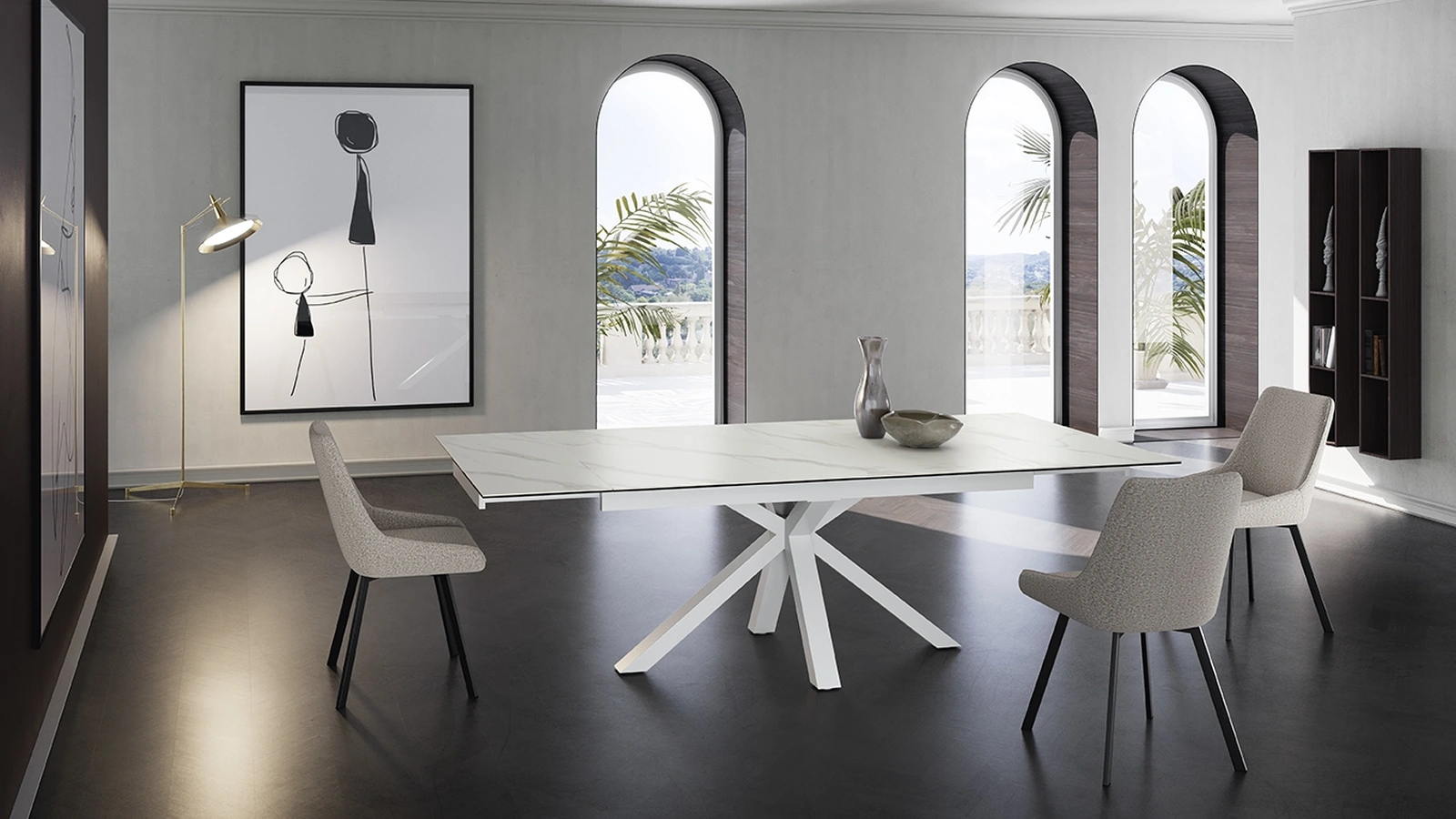 Tavolo allungabile Ceramica 01 di Stones