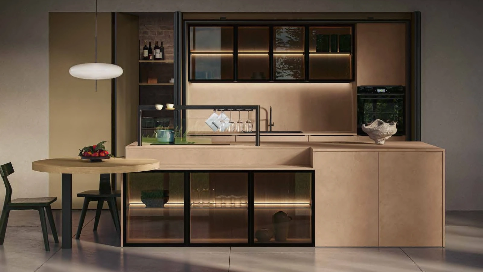 Cucina Moderna con isola MK09 di Gentili Cucine