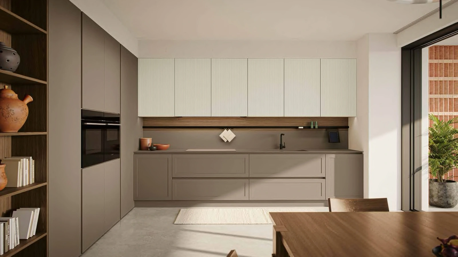 Cucina Moderna angolare laccata MK03 di Gentili Cucine